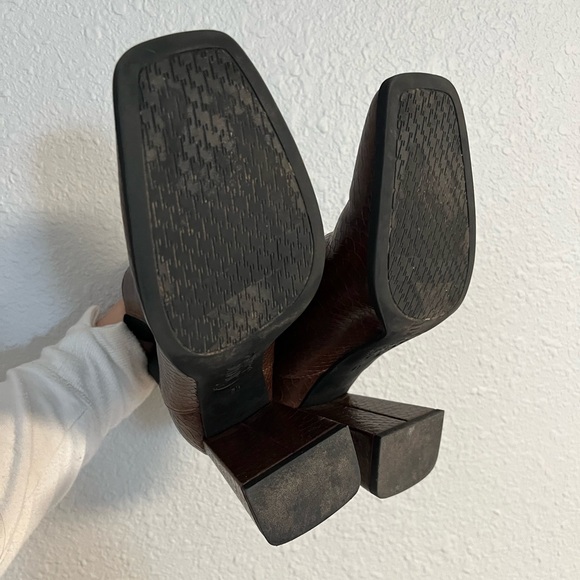 Circus by Sam Edelman Brown Square Toe Ankle Boots - Picture 4 of 5